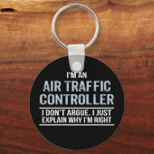 航空交通管制官ユーモア キーホルダー (正面)