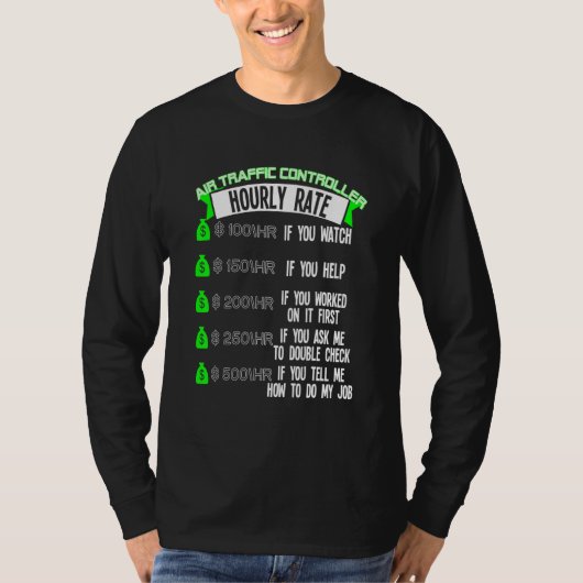 航空交通管制官時給Atc Tシャツ (正面)
