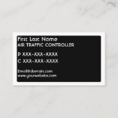 航空交通管制官白黒名刺 名刺 (裏面)