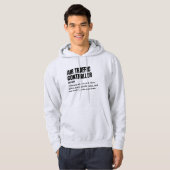 航空交通管制官 – おもしろい定義ギフト パーカ (正面フル)