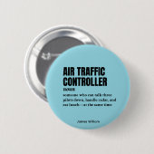 航空交通管制官 – タワーユーモア定義 缶バッジ (正面&裏面)