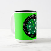 航空交通管制官 ツートーンマグカップ (正面左)