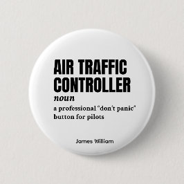 航空交通管制官 – 航空ユーモア定義 缶バッジ