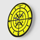 航空交通管制者用ギフト ラージ壁時計 (傾斜)