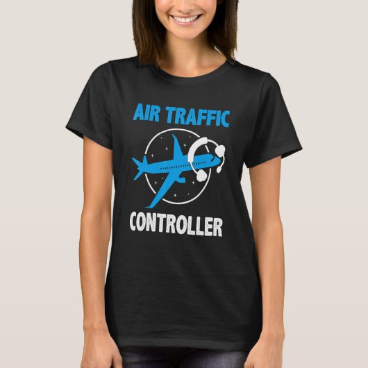 航空交通管制者飛行管制専門空気M Tシャツ (正面)