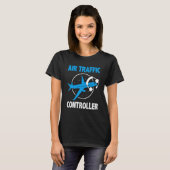 航空交通管制者飛行管制専門空気M Tシャツ (正面フル)
