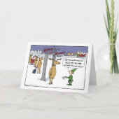 航空会社そりのセキュリティおもしろいクリスマスアニメ シーズンカード (正面)