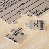 航空会社のスチュワーデスのヴィンテージの搭乗員 ジグソーパズル (側面)