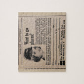 航空会社のスチュワーデスのヴィンテージの搭乗員 ジグソーパズル (縦)