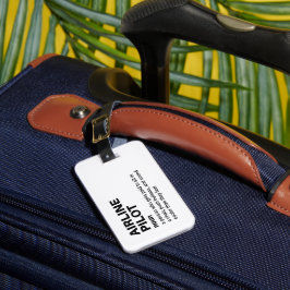航空会社のパイロットおもしろい – ジョブ定義 ラゲッジタグ
