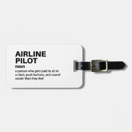 航空会社のパイロットおもしろい – ジョブ定義 ラゲッジタグ