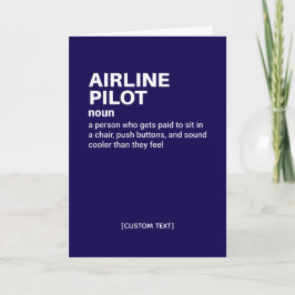 航空会社のパイロットおもしろい – 定義カード カード