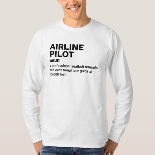 航空会社のパイロット定義 – Mens Tee Tシャツ (正面)