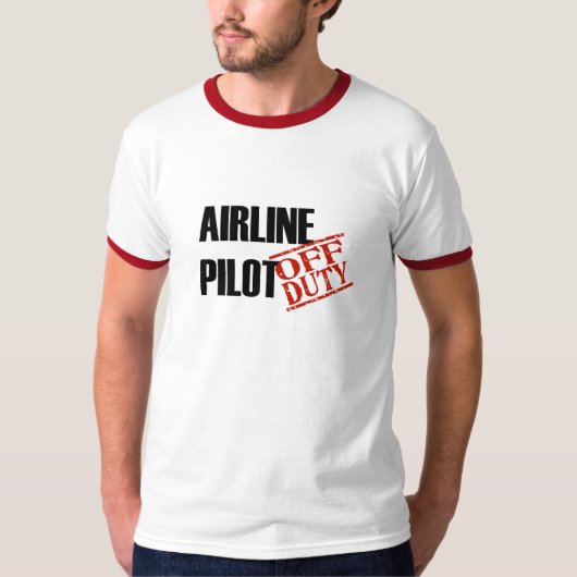航空会社のパイロット Tシャツ (正面)