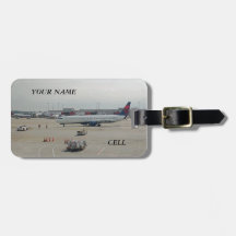 航空会社のフライト荷物タグ