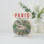 航空会社のポスタ広告ープリント付きポストカード ポストカード (スタンド正面)