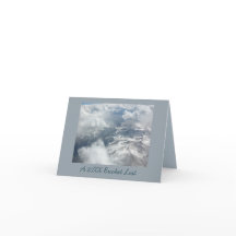 航空会社の旅行の写真の新年バケットリストカード