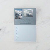 航空会社の旅行の写真の新年バケットリストカード シーズンカード (内部)