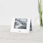 航空会社の旅行の写真の新年バケットリストカード シーズンカード (裏面)