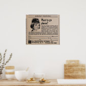 航空会社スチュワーデスレトロ飛行付き添い人 ポスター (キッチン)