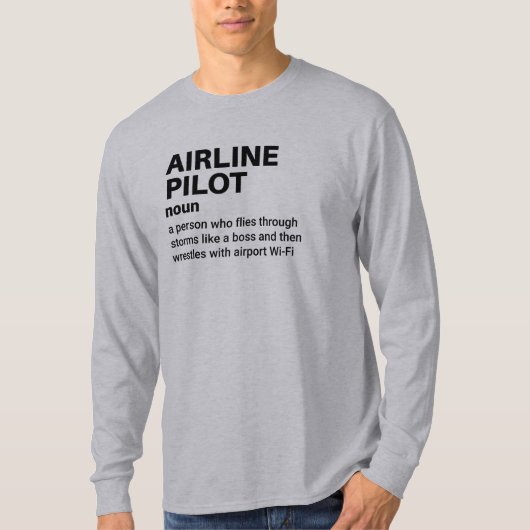 航空会社パイロットギフトティー Tシャツ (正面)