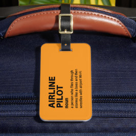航空会社パイロットユーモアの定義 ラゲッジタグ