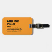 航空会社パイロットユーモアの定義 ラゲッジタグ (正面横)