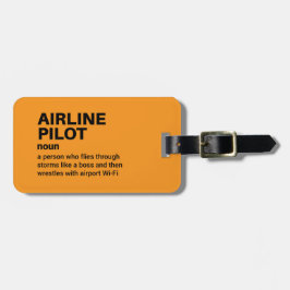 航空会社パイロットユーモアの定義 ラゲッジタグ