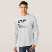 航空会社パイロット定義シャツ Tシャツ (正面フル)