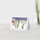 航空会社「そりセキュリティ」おもしろいクリスマスアニメ シーズンカード (正面)