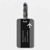 航空会社 ラゲッジタグ (裏面縦)