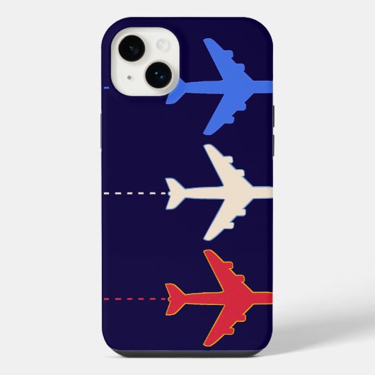 航空会社 飛行機 iPhoneケース (裏面)