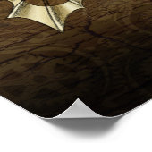 航空便のポスターを取るハート – 赤 ポスター (角)