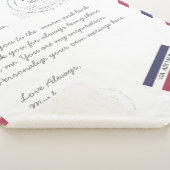 航空便のレターのカスタム シェルパブランケット (3/4)