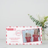 航空便の休日のグリーティングカード シーズンカード (スタンド正面)