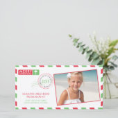 航空便の休日のグリーティングカード シーズンカード (スタンド正面)