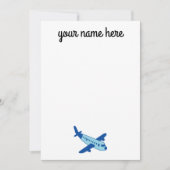 航空便の便箋子供へ サンキューカード (正面)