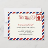 航空便の引っ越し案内 案内状 (正面)