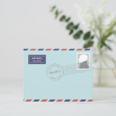 航空便はがき ポストカード (スタンド正面)