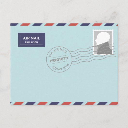 航空便はがき ポストカード (正面)