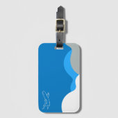 航空便または航空便のカスタマイズ可能 ラゲッジタグ (正面縦)