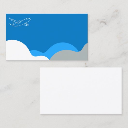航空便または航空便のカスタマイズ可能 名刺 (正面/裏面)