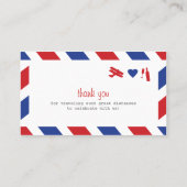 航空便エスコートカード プレイスカード (裏面)