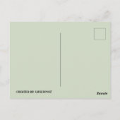 航空便飛んでいるはがき ポストカード (裏面)