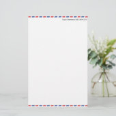 航空便（カスタマイズ可能） 便箋 (スタンド正面)