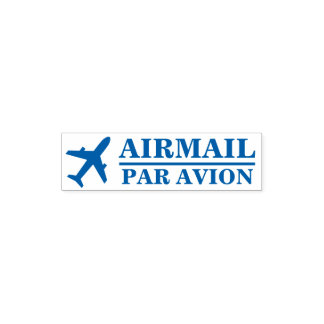 航空便 セルフインキングスタンプ