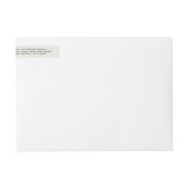 航空便 |休日の差出人住所 ラップアラウンドラベル (正面)