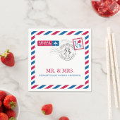 航空便 | 結婚披露宴 スタンダードカクテルナプキン (インサイチュ)