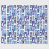 航空便/航空便-透明 ラッピングペーパー (フラット)