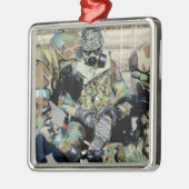 航空兵は韓国陸軍兵士を補佐する メタルオーナメント (左)